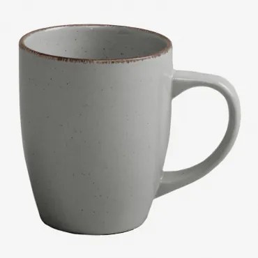2-pack Koffiekopjes 34 Cl In Steengoed Ronilena Dolfijngrijs - Bruin - Sklum