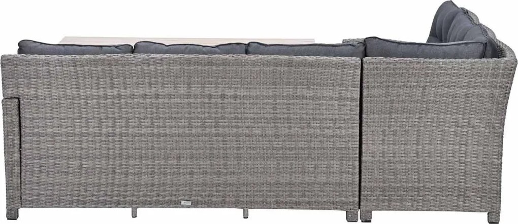 Garden Impressions Jaru lounge dining set 6-delig links - light teak vironwood