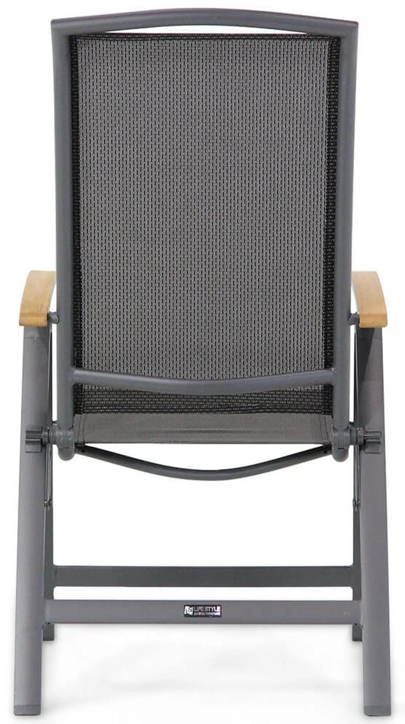 Lifestyle Garden Furniture Rosello Standenstoel Aluminium/teak Grijs