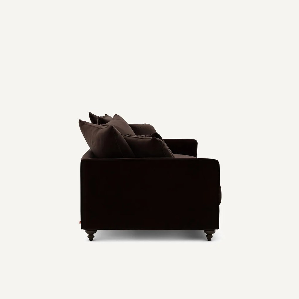 Omvormbare 3-zits fluwelen zetel, Lazare