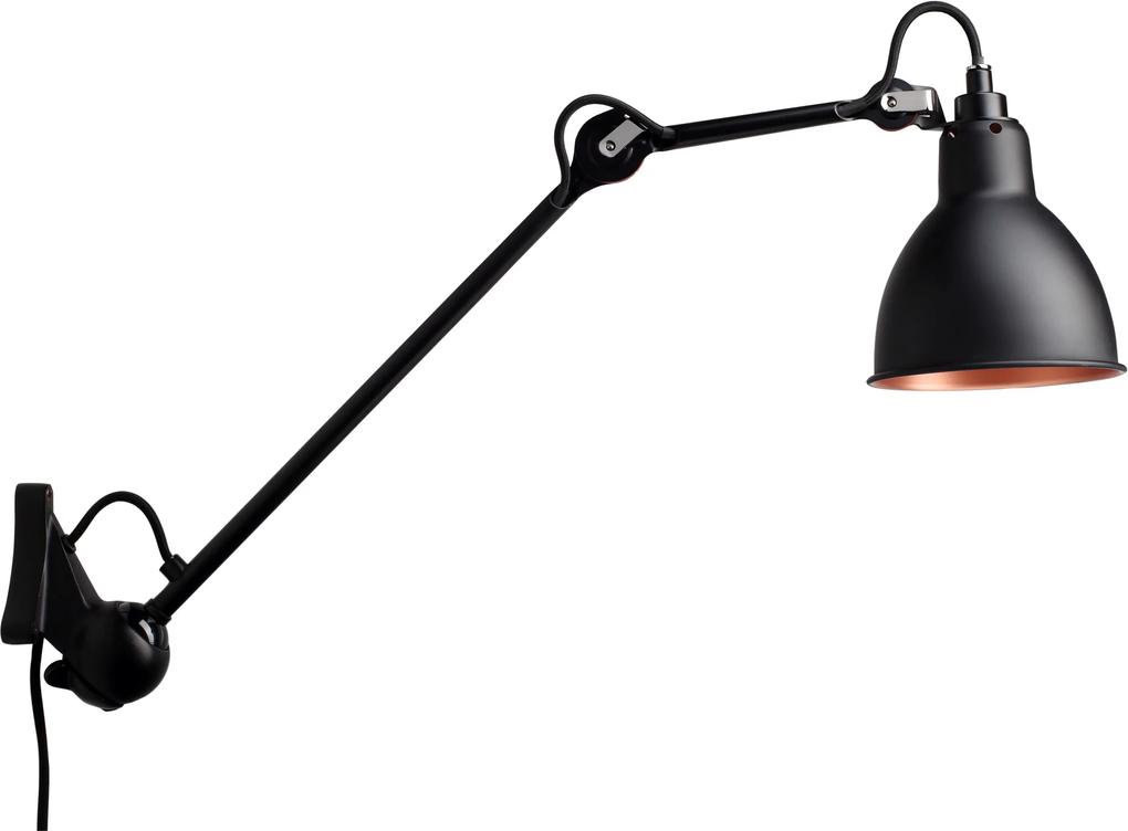 DCW éditions Lampe Gras n222 wandlamp zwart met koper