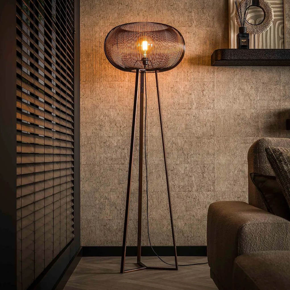 Minimalistische Vloerlamp Staaldraad