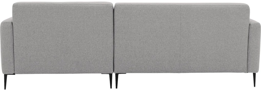 Goossens Key West lichtgrijs, stof, 2-zits, modern design