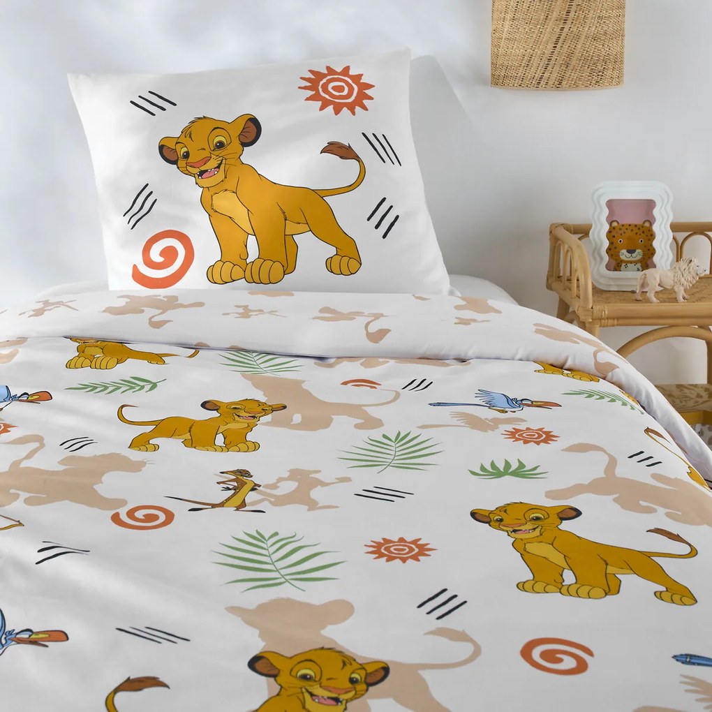 Bedset kinderbed, katoen, Disney Lion King Pampa