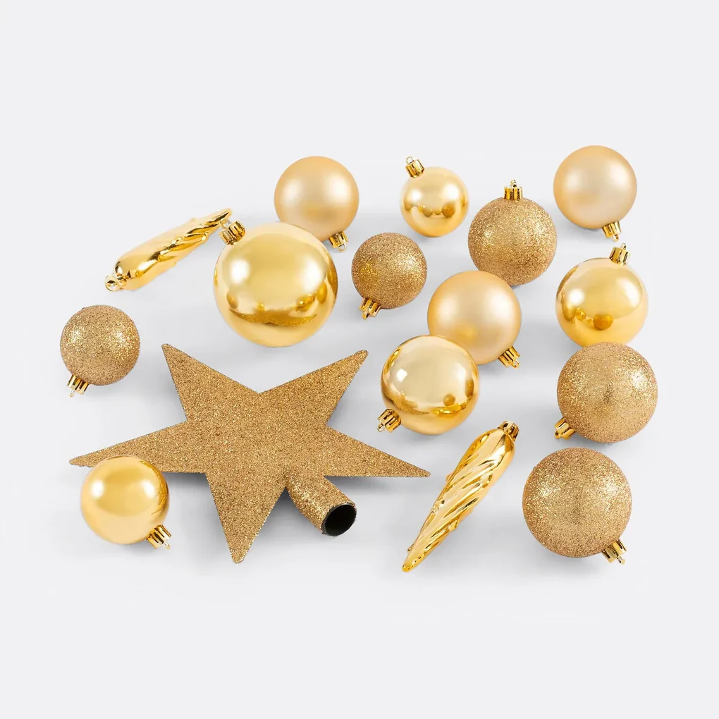 Set van 33 Kerstversieringen, Caspar