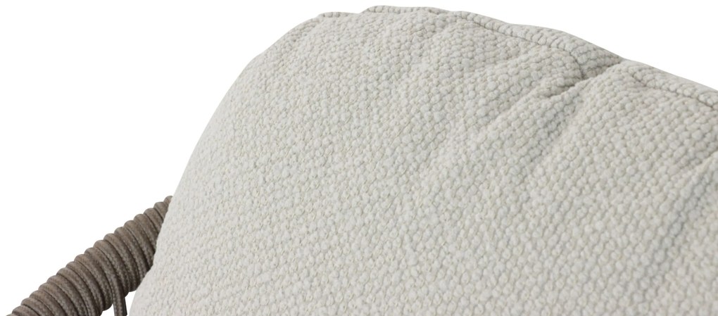 Tuinset 6 personen 240 cm Aluminium/rope Taupe Santika Furniture Santika