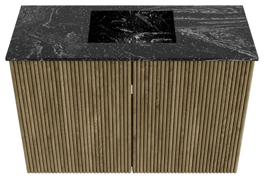 Mondiaz Joya DLux 60cm toiletmeubel dusk met wastafel faye midden zonder kraangat lava