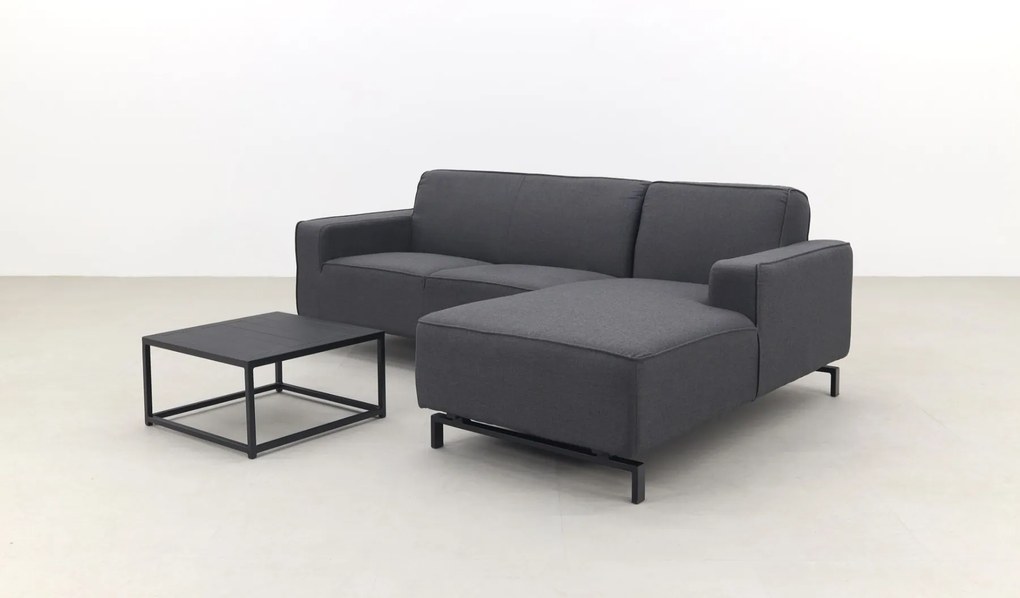 Boavista/Toronto loungebank chaise longue - Sooty - 3-delig - links