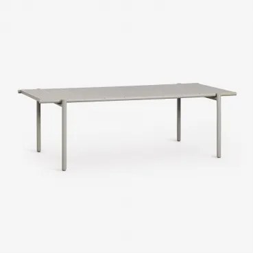 Rectangular Eettafel 235x105 Cm In Tossa Staal Groene Lauerl - Sklum