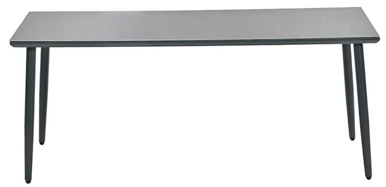Garden Impressions Tess tuinset 5-delig donker grijs - Senna tuintafel 180x100 cm