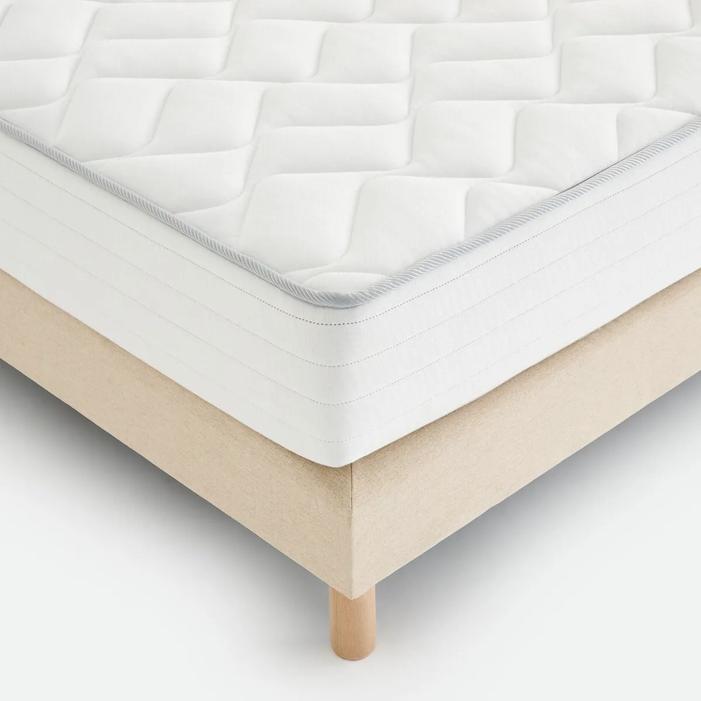 Matras met 406 biconische veren, stevige ondersteuning, evenwichtig ligcomfort