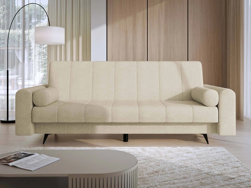 Slaapbank Comfivo Luda, Aanwezig, 93x240x91cm, 66 kg, Poten: Metaal, Kunststof