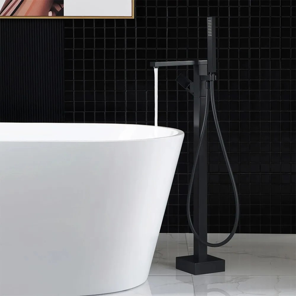 Vloeren badmengkraan Rea Tery Black