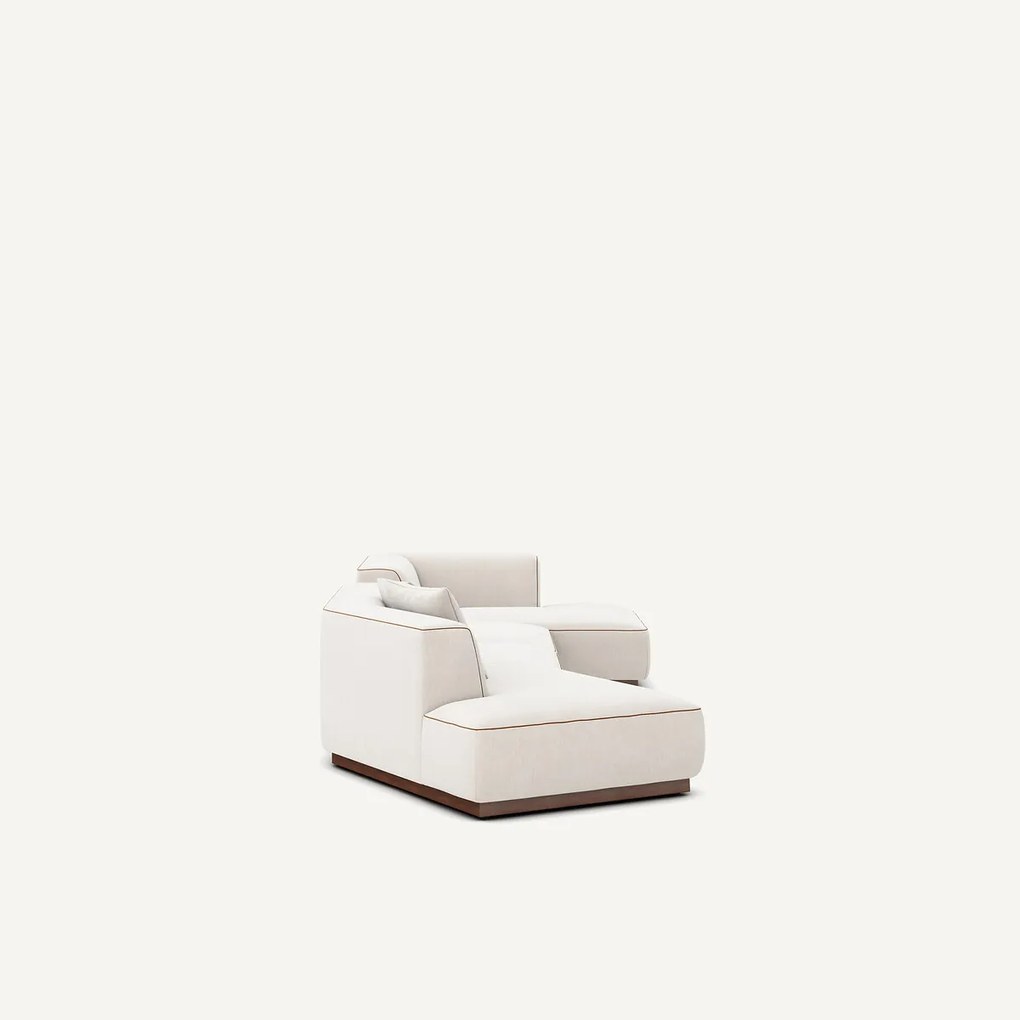 Open hoekbank rechts XL chenille fluweel, Jacopo