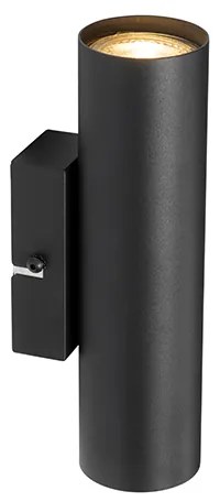 Moderne wandlamp zwart 2-lichts - Jeana