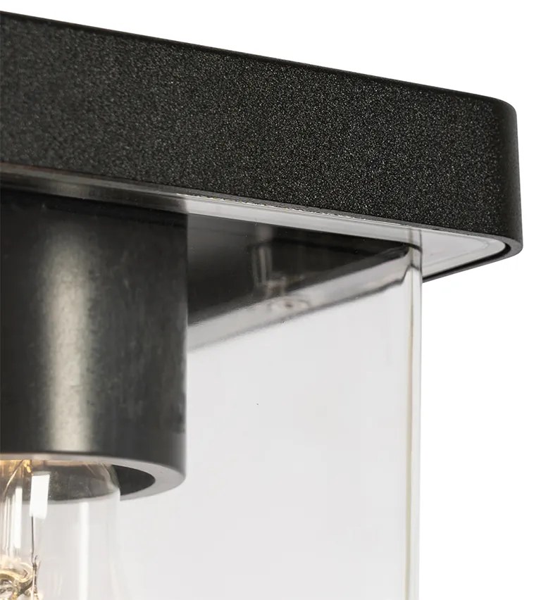 Moderne buiten wandlamp zwart IP54 - Chimay Modern E27 IP54 Buitenverlichting