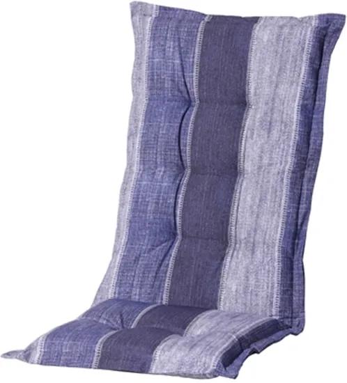 Madison Tuinstoelkussen hoge rug 50x123 cm Denim stripe blue
