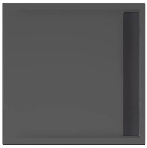 Xenz Easy-Tray douchebak 80x80x5cm zwart mat