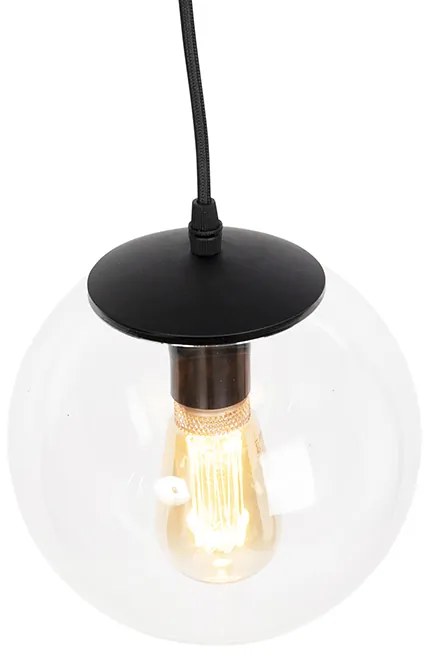 Moderne hanglamp transparant 20 cm - Pallon