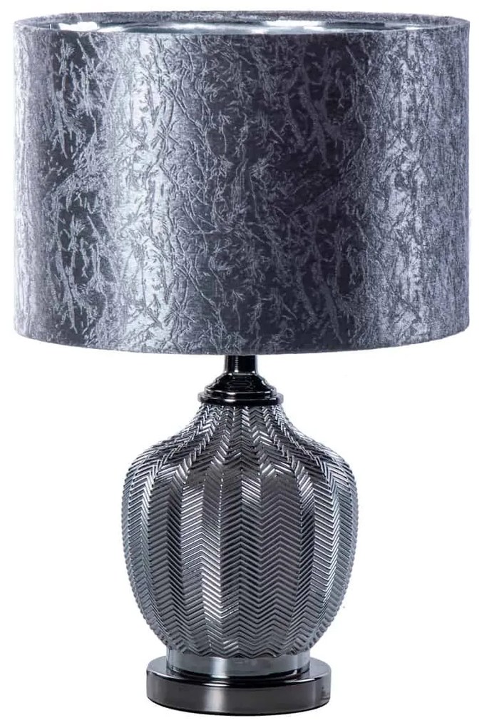 Lampenvoet glas - lampenvoet Diamond - lampenvoet zwart & zilver