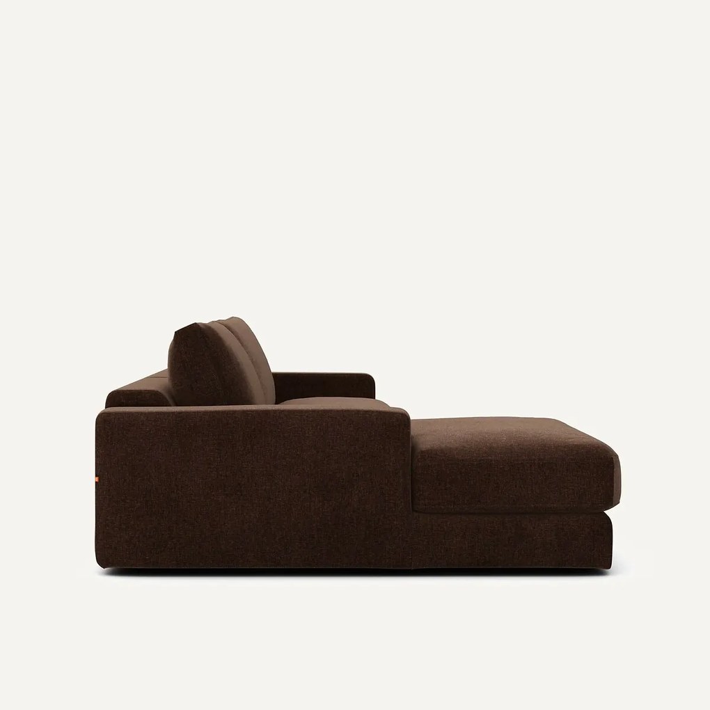 Hoekbank, chenille fluweel, Skander
