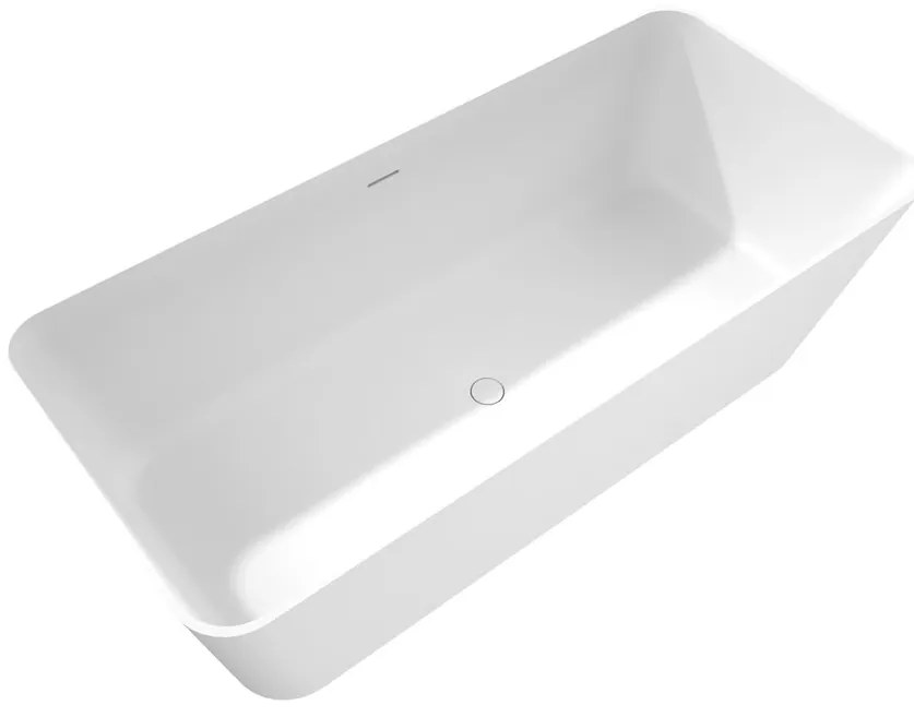 Polysan Leyla vrijstaand bad wit mat solid surface 170x80cm