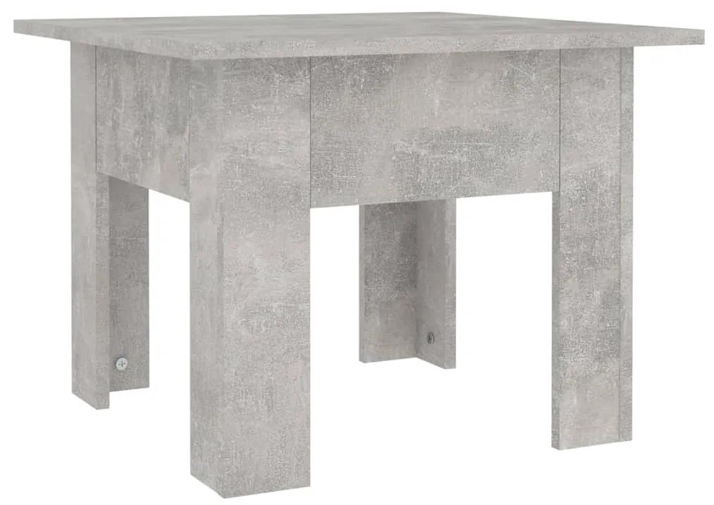 vidaXL Salontafel 55x55x42 cm spaanplaat betongrijs
