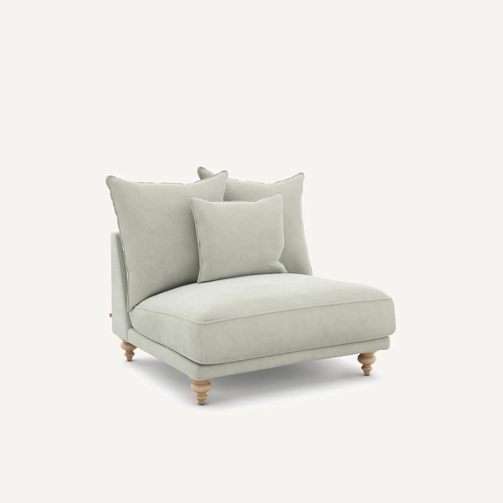 Bank van stonewashed fluweel, Lazare