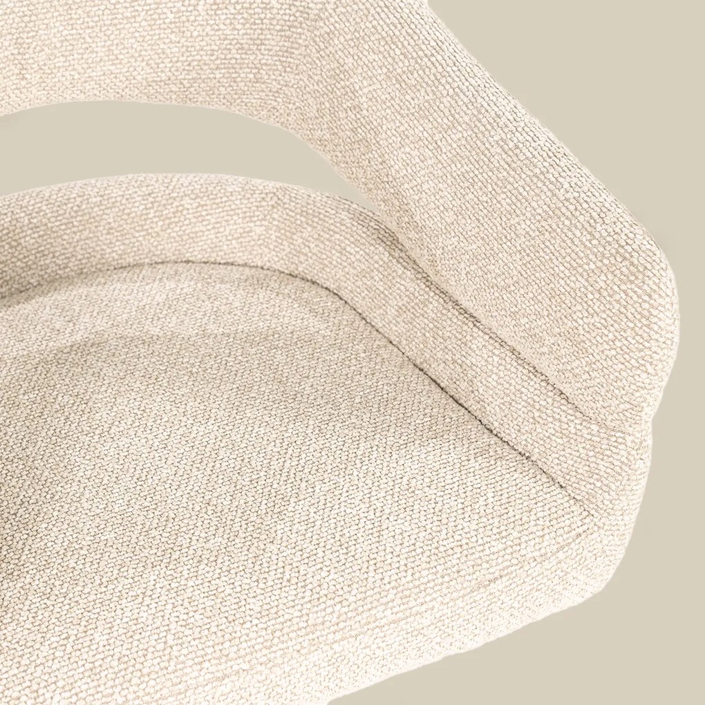 Eetstoel Brons Frame Beige