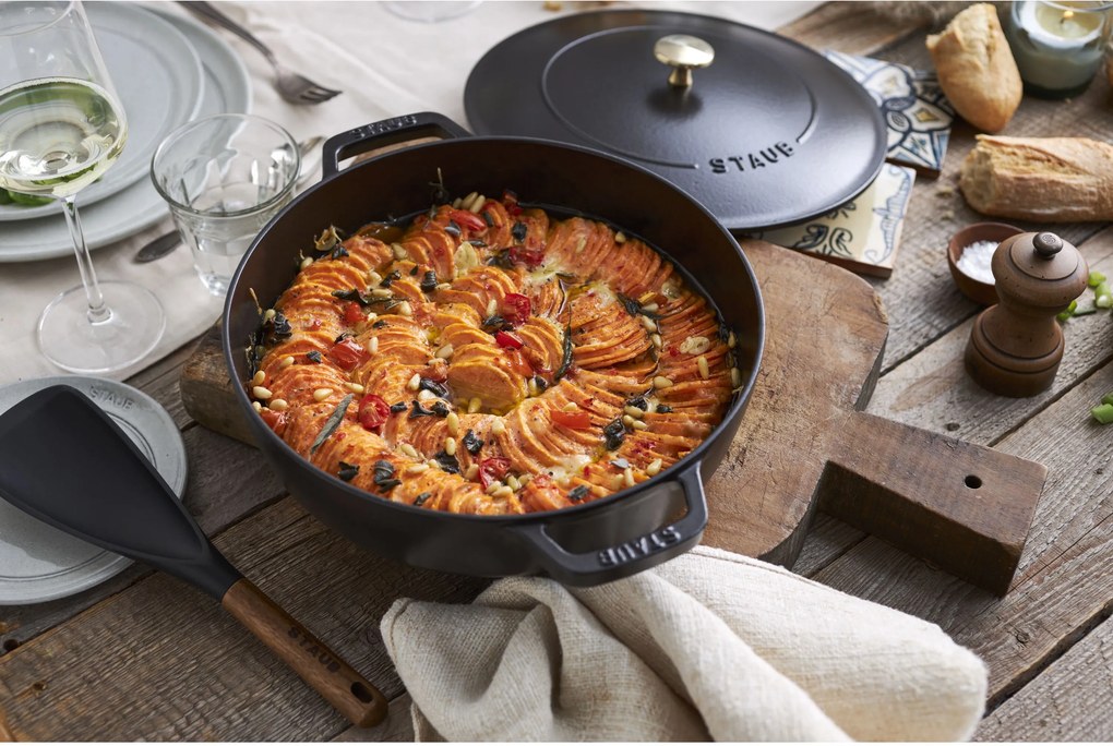 Staub Braisers Sauteerpan Chistera 24 cm / 2,5 l, Zwart - Braisers - Staub