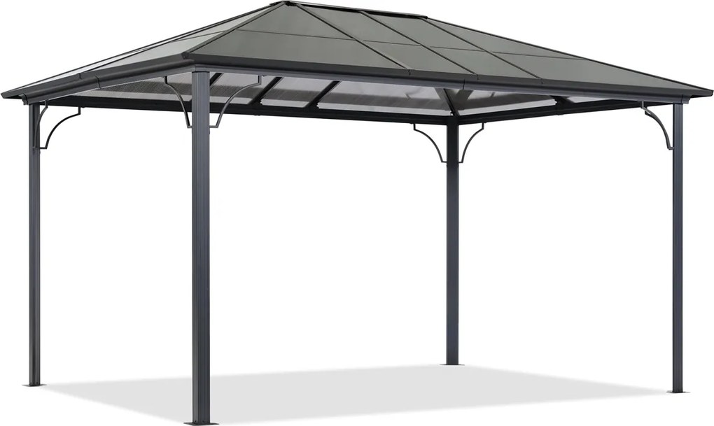 Modern tuinhuisje Santiago 3x6m Garden Point antraciet