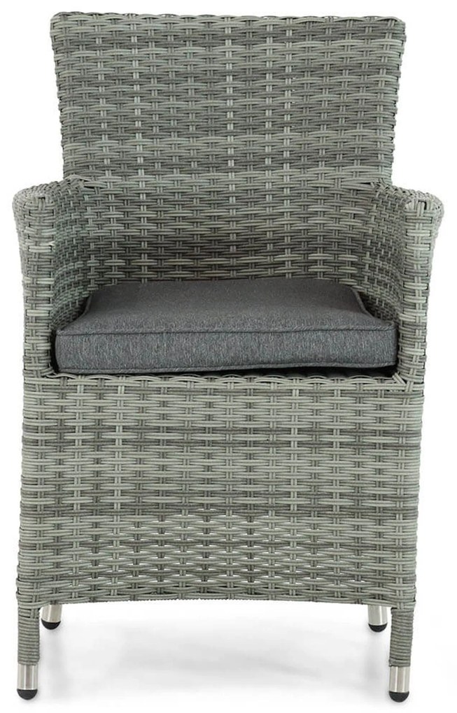 Tuinset 4 personen 90 cm Wicker Grijs Domani Furniture Miami/Weston