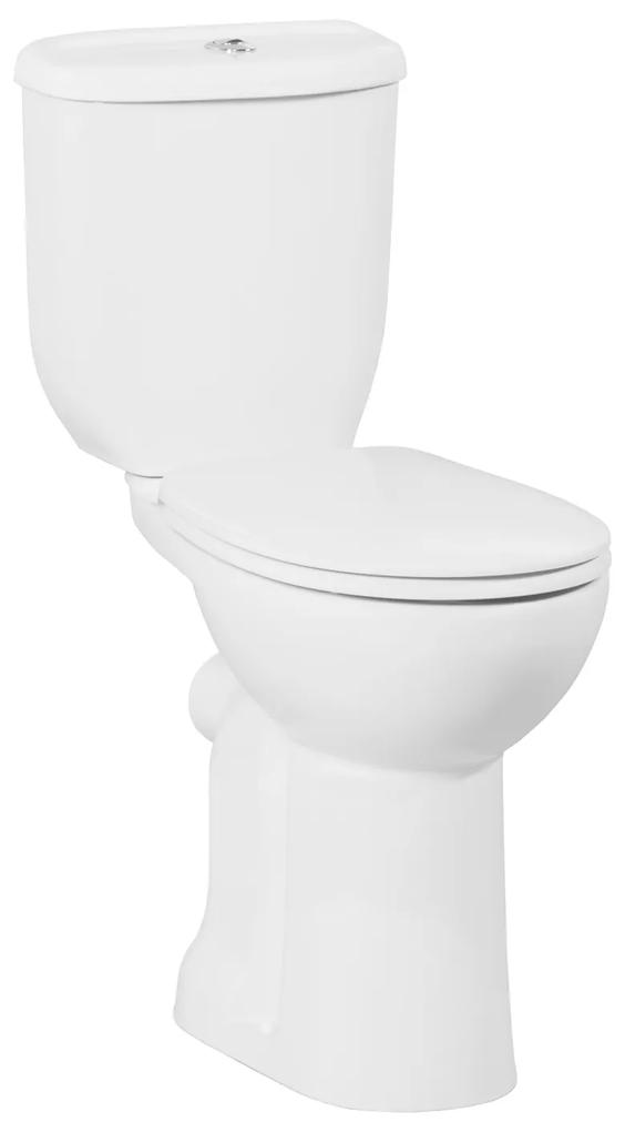 Toiletpot Staand Verhoogd +8 cm Wit Compleet (PK)