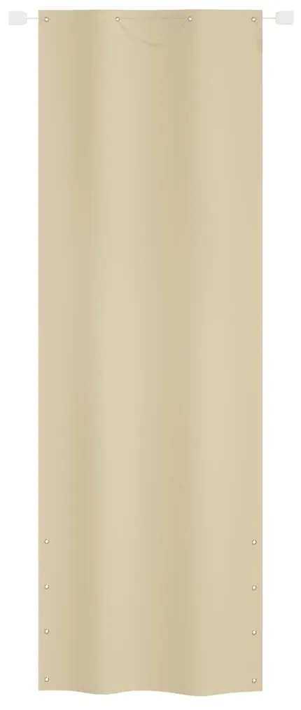 vidaXL Balkonscherm 80x240 cm oxford stof beige
