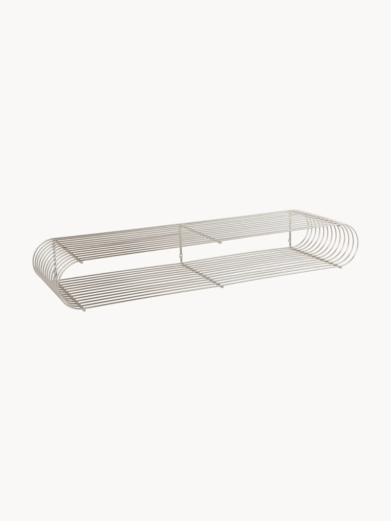 Metalen wandrek Curva, B 80 cm