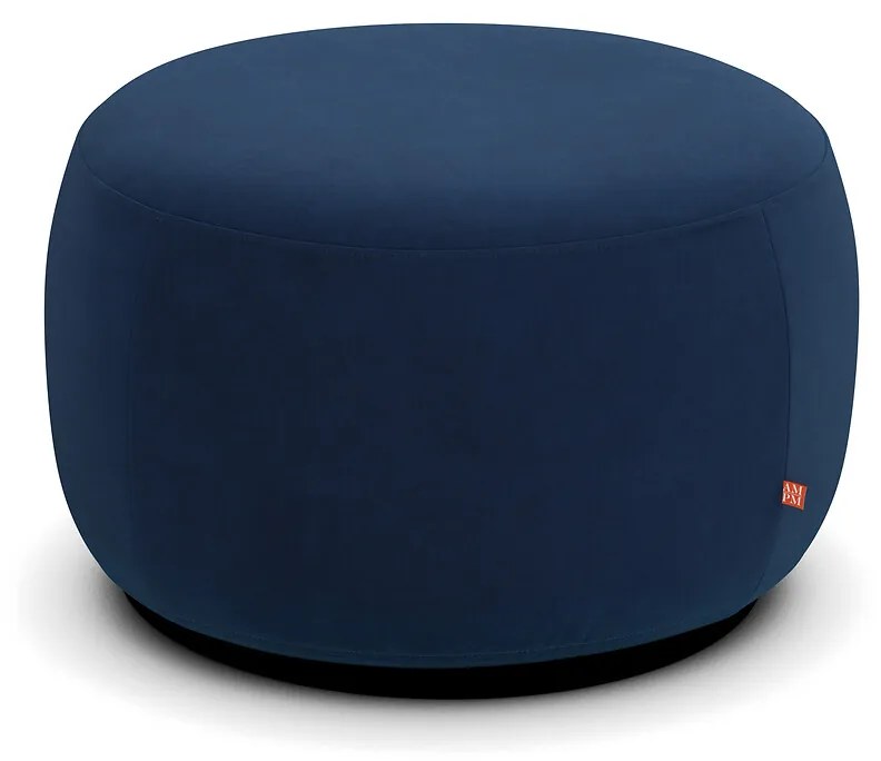 XL poef, in fluweel, Rosebury, ontwerp door Emmanuel Gallina