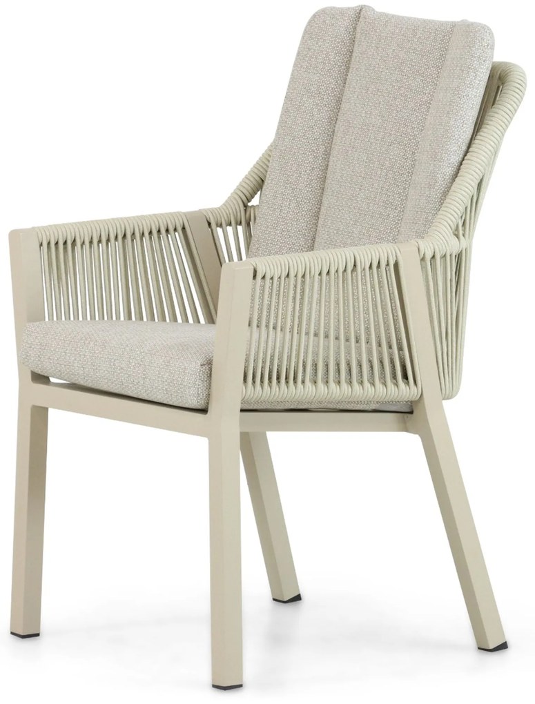 Tuinset 6 personen 260 cm Aluminium/rope Taupe Lifestyle Garden Furniture Verona/San