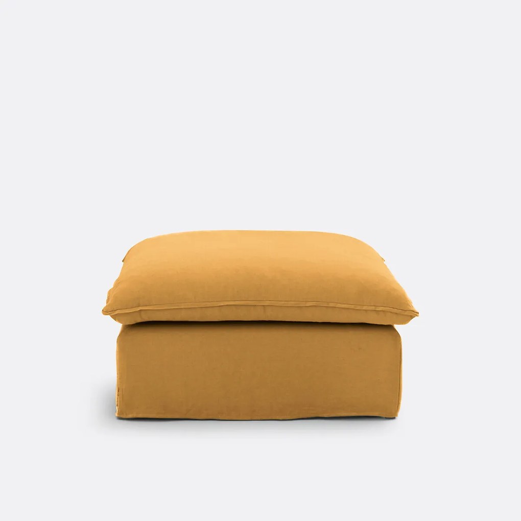 Poef, afneembare hoes, gekreukt linnen, ODNA