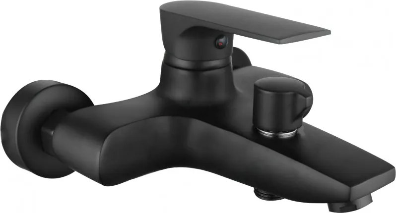 Mexen Axel badkraan, zwart - 73830-70
