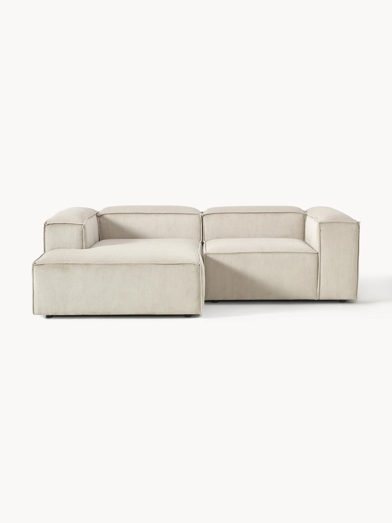 Modulaire hoekbank Lennon (3-zits) van corduroy