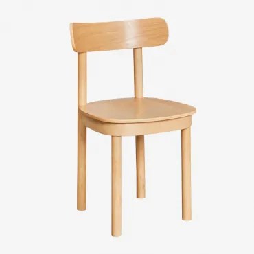 Set Van 4 Eettafelstoelen Van Hout Taleri Eikenhout - Sklum