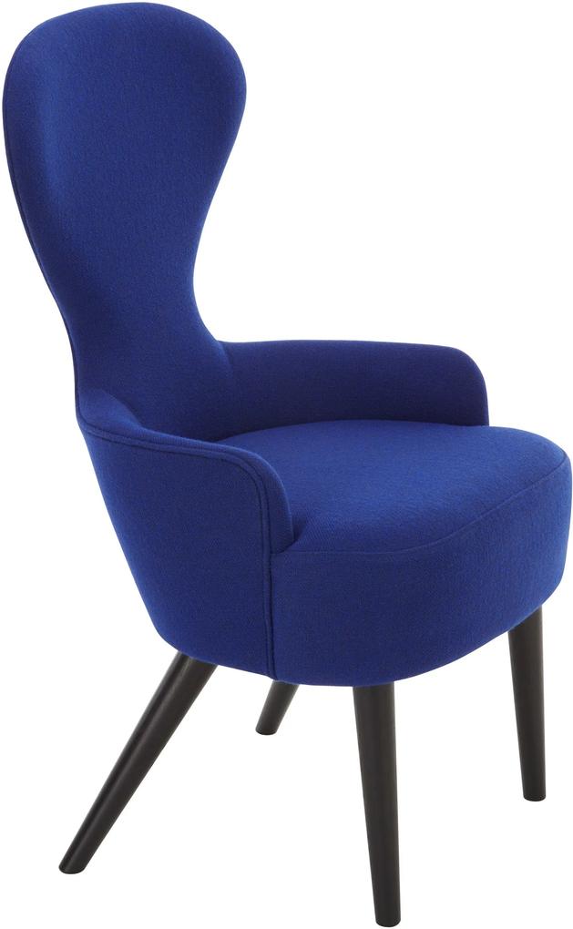 Tom Dixon Wingback Black stoel blauw