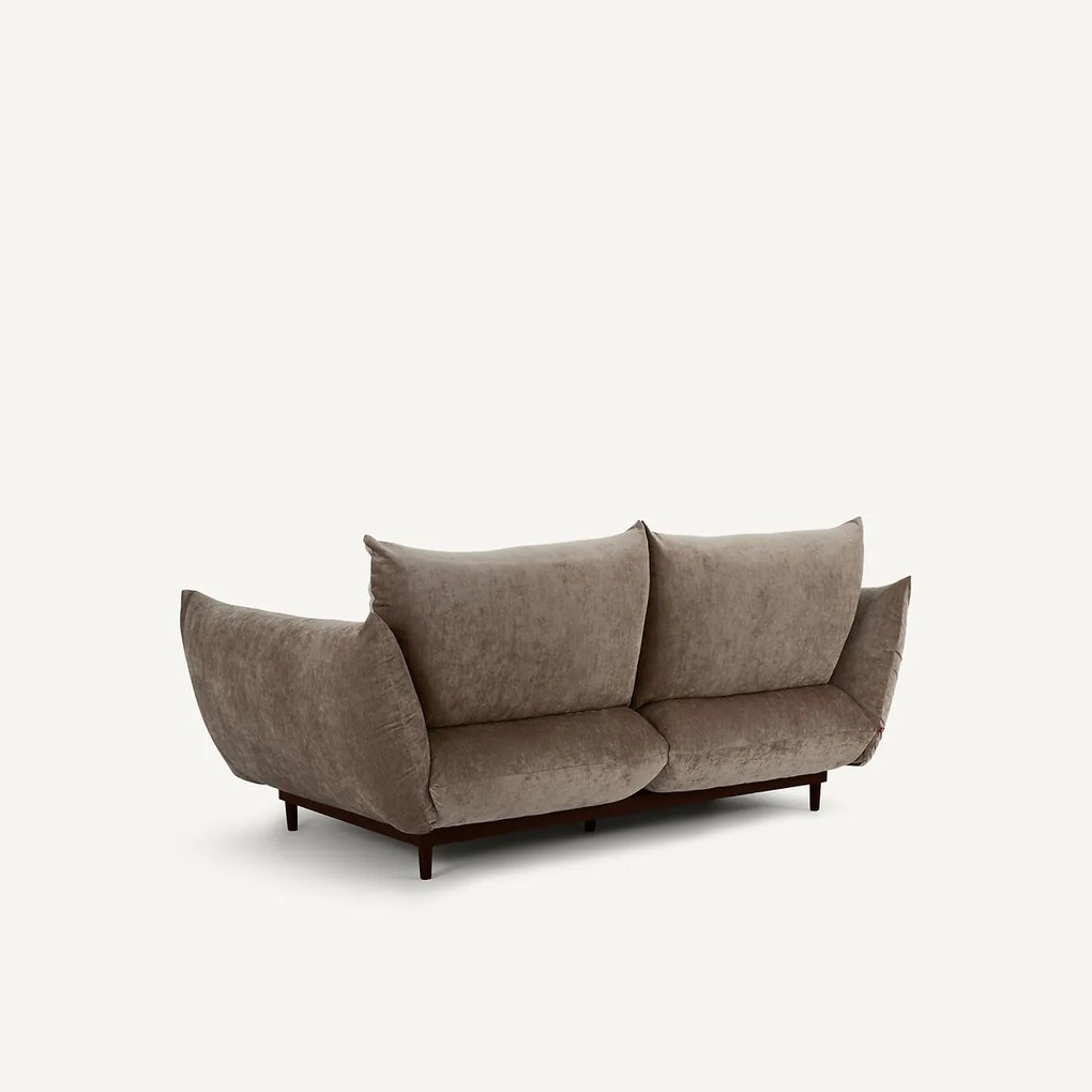 3-zits compacte bank in fluweelmix, VITORIA