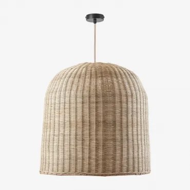 Flandria Hanglamp Plafond Natuurlijk - Zwart & Ø60 Cm - ↑60 Cm Flandes - Sklum