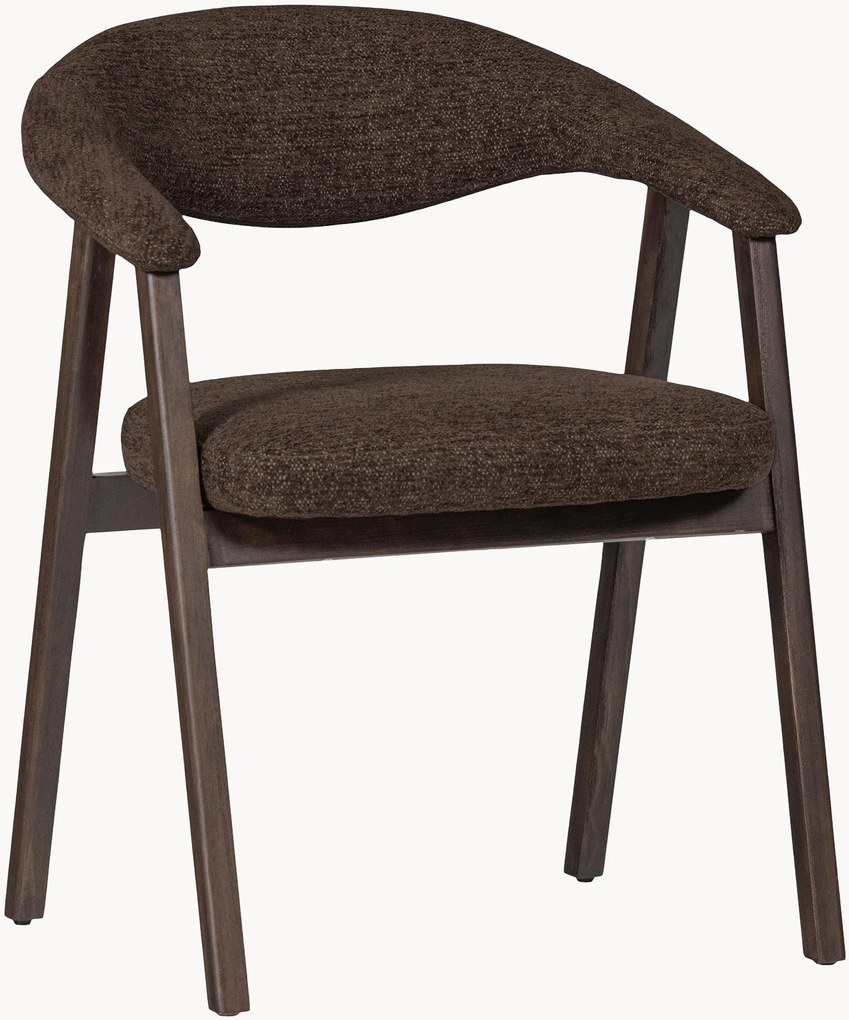 Gestoffeerde eetkamerstoelen Avar van berkenhout, 2-delig
