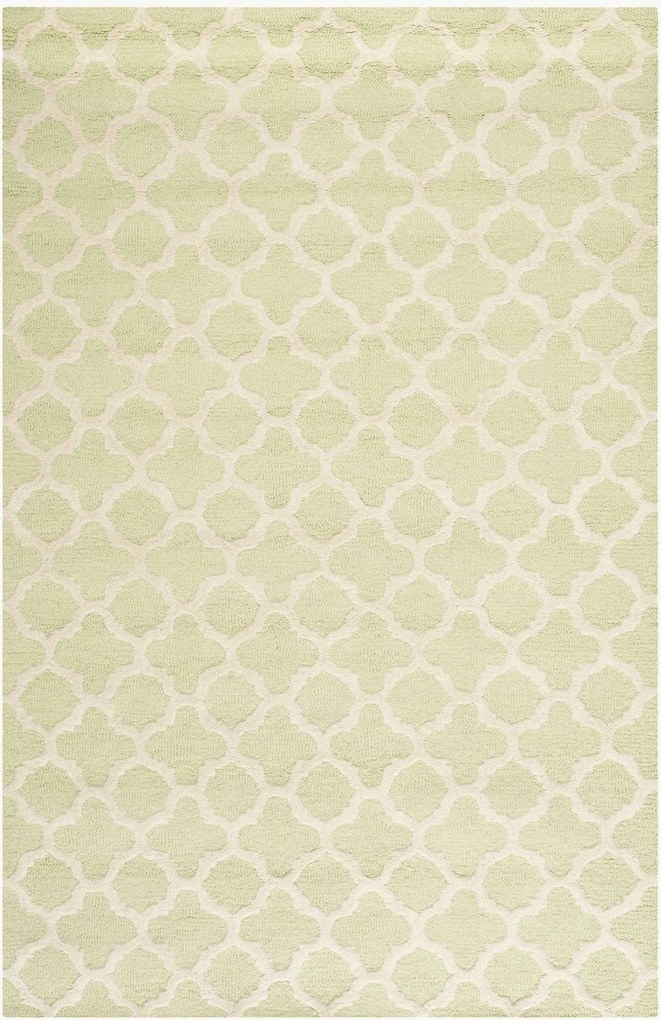 Handgetuft laagpolig wollen vloerkleed Bessa