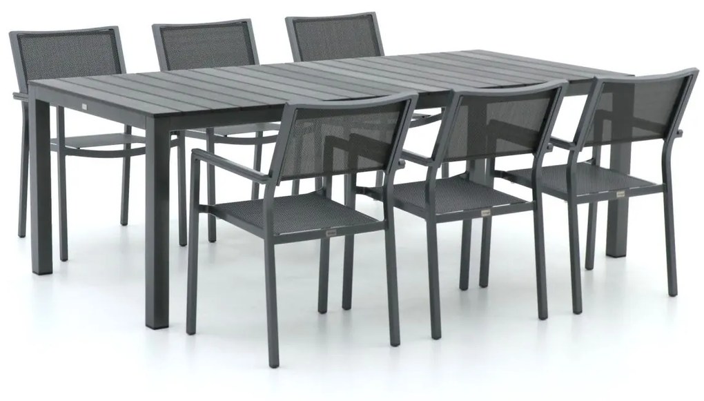 Bellagio Roma/Fidenza 220cm dining tuinset 7-delig stapelbaar