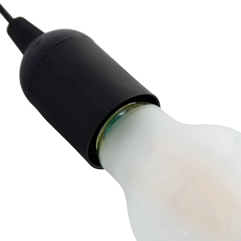 Verhuisset van 6 verhuisfittingen zwart incl. A60 lichtbronnen - Move