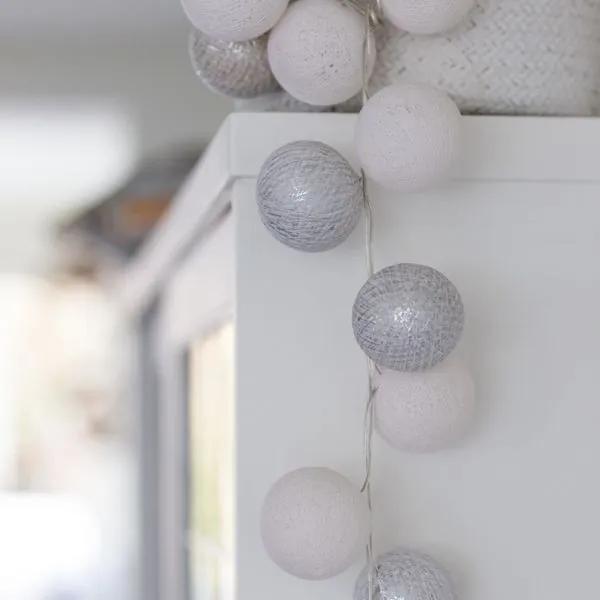 White Silver- 20 cottonballs