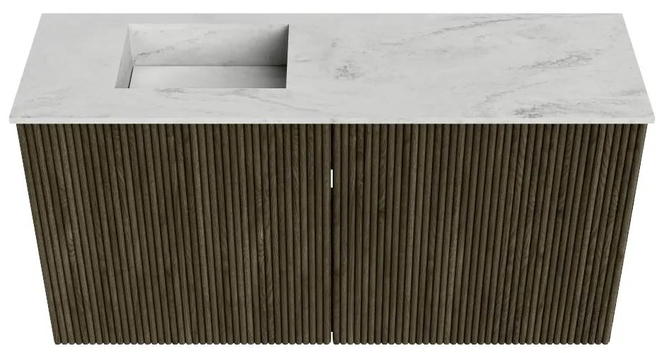 Mondiaz Joya DLux 80cm toiletmeubel shadow met wastafel faye links zonder kraangat opalo